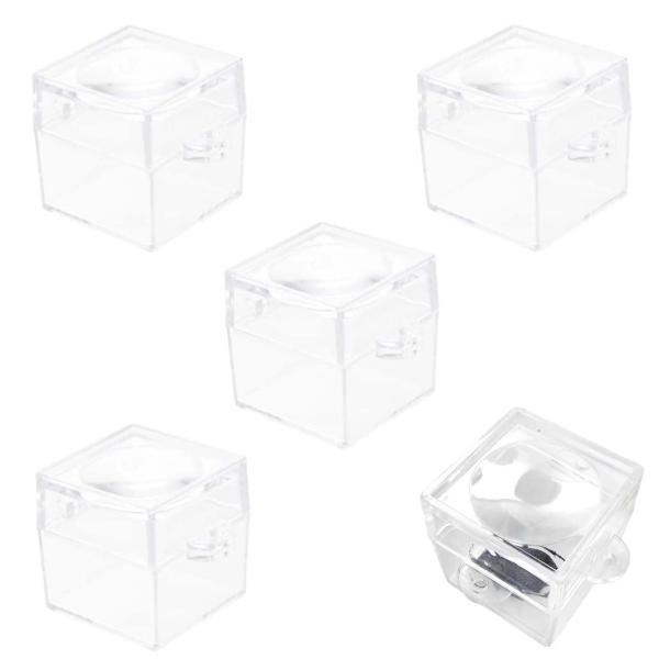 商品仕様パケージ内容：昆虫観察ケース4個入り；サイズ：約3.85*3.85*3.85cm；材質：アクリル。・大量小さな虫かごが 4 個入っています。小動物を使用して観察するのに十分な量で、子供の注意を引き、科学啓発のための優れたツールであり...