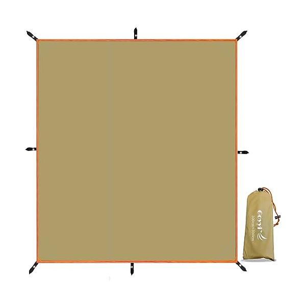 カーキ/300x300cm/-・Size:300x300cmColor:カーキ・パッケージ個数:1・使い勝手に優れたグランドシート展開サイズは90x210cm/145x210cm/180x210cm/210x210cm/240x210cm/...