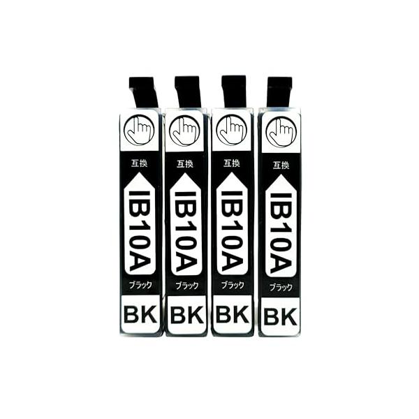 他サイト： IB10KAブラック目印：カードケース4本セット EPSON用 エプソン 互換インク インクカートリッジ 対応機種：EW-M530F ICチップの商品画像