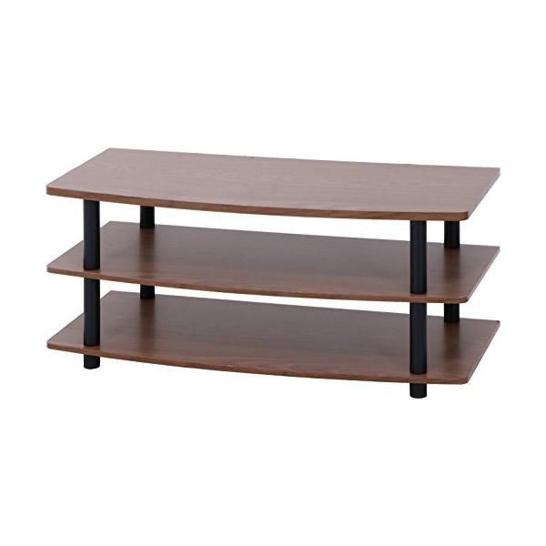 他サイト： 不二貿易 テレビ台 ローボード 32型 幅90×奥行40×高さ40.5cm ブラウン TVラック 工具不要 組立商品 97529の商品画像