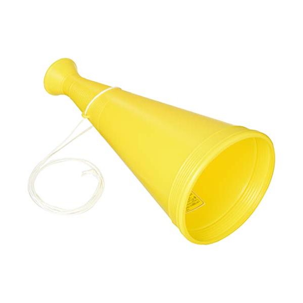 メガホン黄/約全長32×15cm/G-1201Y・パッケージ個数:1・重量 : 約110g・サイズ : 約全長32×15cm・素材 : ポリエチレン・紐付
