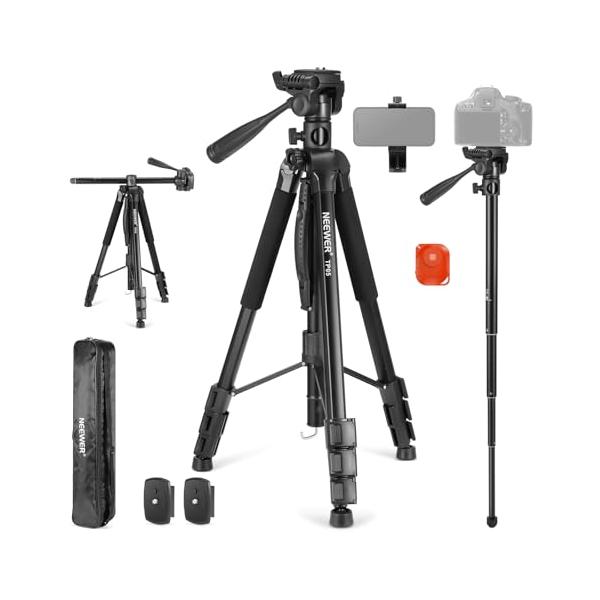 NEEWER Basic 189cm ビデオ三脚一脚 コンパクト 耐荷重 アルミ製 3