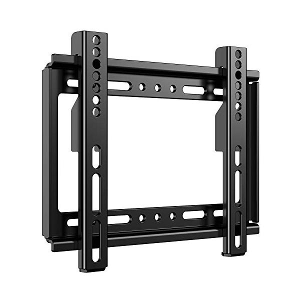 固定式壁掛けテレビ 金具14〜43型程度までの設置が可能で、耐荷重は25kgです。テレビ用ブラケットはVESA 75X75mm、100X100mm、100X75mm、100X200mm、200X100mm、200X200mmに対応しています...