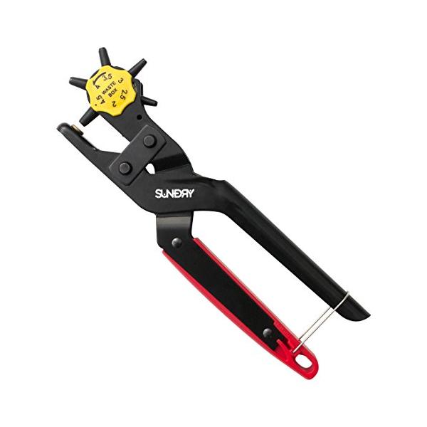 ・ブラック  RLP-6・・PatternName:単品・サイズ:全長230×幅60mm・重量:335g・パンチ穴サイズ直径:2.0・2.5・3.0・3.5・4.0・4.5mm・材質:本体/スチール、ダイヤル/ポリプロピレン、グリップ/AB...