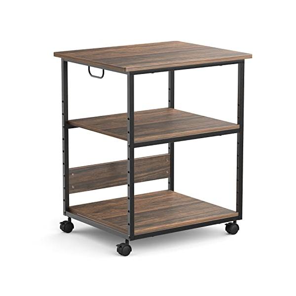 木目Teak/-/-・パッケージ個数:1・デスクワークに欠かせないプリンター台 本製品は、オフィスやデスクワークで頻繁に使用されるプリンター用のプリンターラックです。プリント用品の用紙、インクや事務用品などのかさばるものを1つの場所でまとめ...