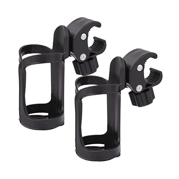 他サイト： ルボナリエ ドリンクホルダー ペットボトル ボトルゲージ ベビーカー カップホルダー バイク トロリー ブラック 2個の商品画像