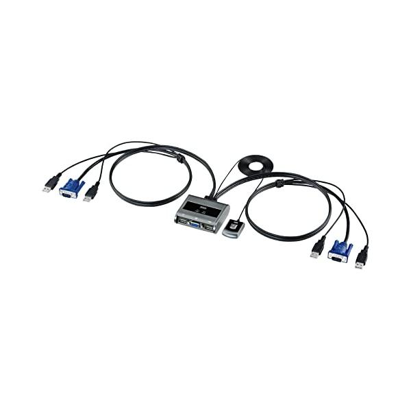 ブラック/-/SW-KVM2UUSN2・パッケージ個数:1・1組のUSBキーボード・USBマウス・ディスプレイで2台のパソコンを切り替えて操作できます。・キーボード・マウス信号のエミュレーション機能を搭載しないタイプなので多機能マウスや特殊...