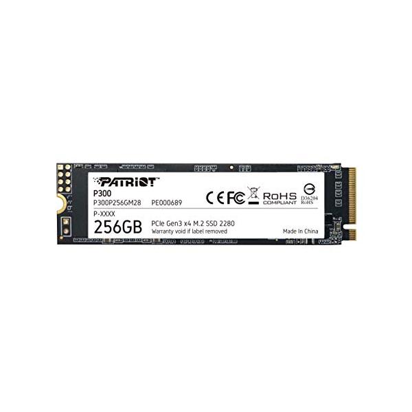 他サイト： Patriot Memory P300 256GB M.2 SSD 2280 NVMe PCIe Gen 3x4 内蔵型SSD P300P256の商品画像