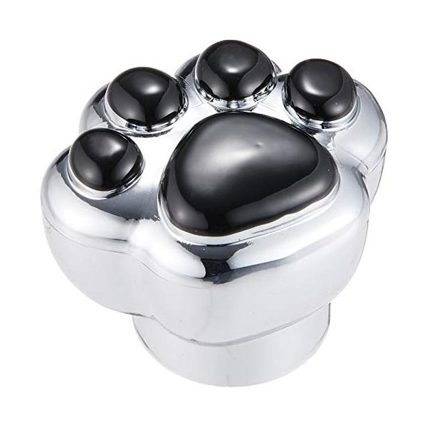 他サイト： HITMAN リアワイパーハット 肉球 6/8mm共通 クロームベース・ブラック・HM9-671 935728の商品画像