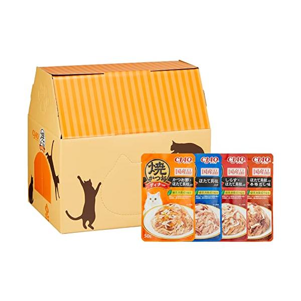 他サイト： Figaroフィガロ 焼かつおディナー バラエティ 猫用 50g×48袋 限定 CIAOチャオの商品画像