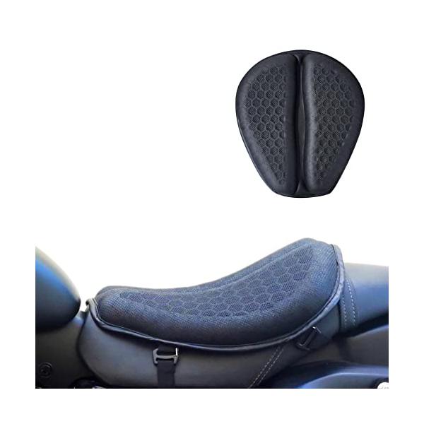 他サイト： KIJIMATSU 改快適バイクシートクッション 蒸れにくい高通気性 薄型加工 滑りにくい裏面 ハニカム バイククッション バイクシートカバーの商品画像