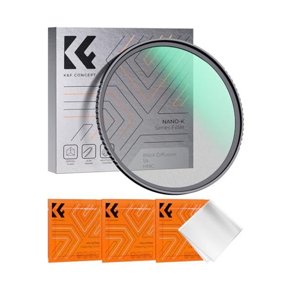 他サイト： K&amp;F Concept 67mm ブラックミスト1/4フィルター ソフト効果 1/4 コントラスト調整用 ソフト描写用フィルター 多層ナノコーテの商品画像