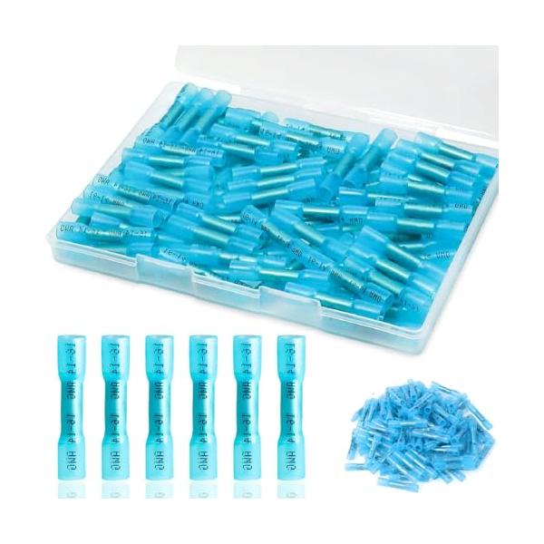 C/-/-・Color:C・優れた性能：熱収縮コネクタキットは、高品質の高弾性素材で作られており、機械的損傷に対する耐性、理想的な高引張強度と耐伸張性、耐腐食性、防水性、そしてしっかりとしたグリップ力を備えており、ライン使用時の安全性を向上...