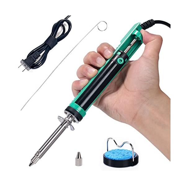 他サイト： YIHUA 929D-V吸取器 真空はんだ除去ポンプ 短いハンドル スルーホールはんだ除去 ノズル1.0mm 1.2mm 出張修理 長寿命 持ちの商品画像