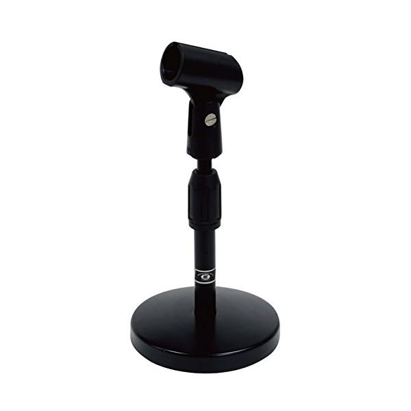 他サイト： キクタニ 卓上マイクスタンド 高さ調節 225mm~330mm マイクホルダー付 AD-11の商品画像