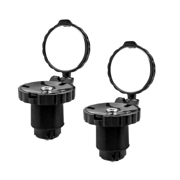 商品仕様：ミラー直径：4.4cm 、長さ：4cm 、ハンドル内径Φ21?22mm。材質：ABS、ガラス。・素材：自転車バックミラーは高品質のABS素材でできており、頑丈で耐久性があります。 ミラーはクリアで視野が広く、自転車運転の安全性を高...