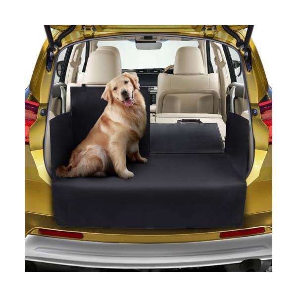 他サイト： ETLIFE ラゲッジマット 汎用  中央分割滑り止めでズレないキャンプインストラクター監修 ラゲッジシート トランクマット トランクシート 車の商品画像