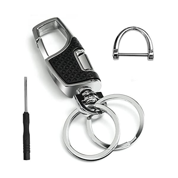 roseddy キーホルダー 車 キーリング メンズ おしゃれ 人気 カラビナ