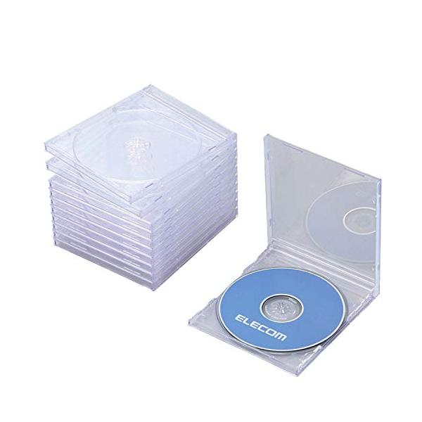 他サイト： エレコム CD/DVDプラケース/1枚収納/10パック/クリアの商品画像
