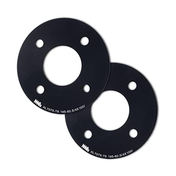 他サイト： 鍛造 100 4穴 3mm ホイールスペーサー MAQs アルミ スチール ホイール 単穴 2枚 ブラックの商品画像