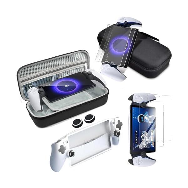 ブラック/-/ARI-P86・Color:ブラック・PS5 Portal対応4in1アクセサリー&amp;playstation portal用収納ケースPS Portal用キットアクセサリーはPlayStation Portalリモートプ...