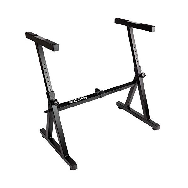 他サイト： RockJam Zスタイルの調整可能なポータブルヘビーデューティミュージック（54-88キーのエレクトリックピアノに適合）電子キーボードスタンドの商品画像