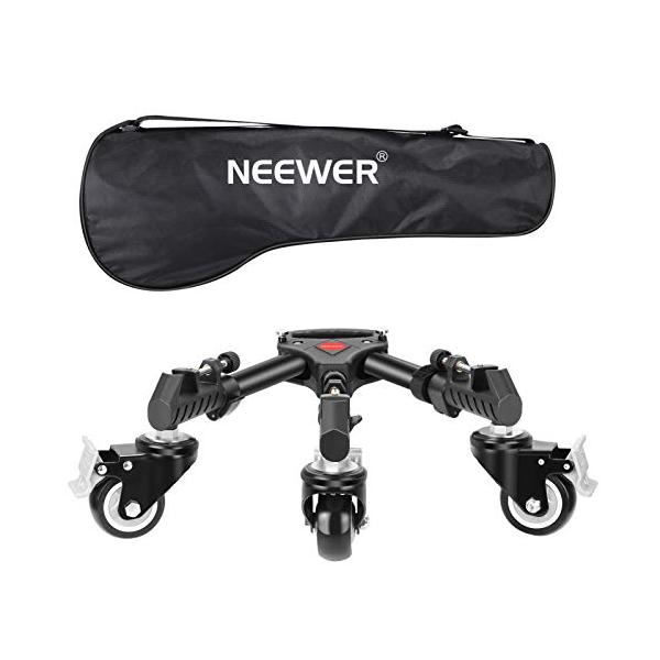 NEEWER 撮影写真用三脚ドリー 高耐久 最大荷重22.68kg三脚ホイール/3