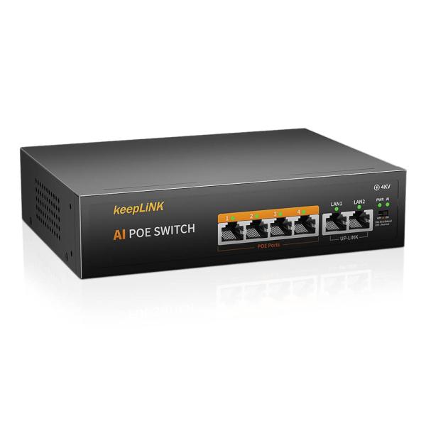 最終値下げ! keepLiNK 6ポート PoE スイッチングハブ Amazon.co.jp: keepLiNK 6ポート PoE スイッチングハブ 10/100