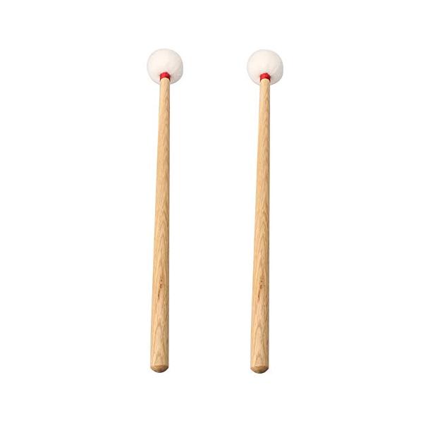 他サイト： Yibuy ティンパニマレット ミディアムハード ドラムシンバル クリアトーン コルクコアに適用 35mm 木&amp;ベルベット製の商品画像