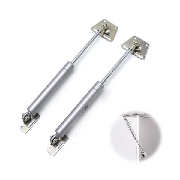 シルバー/-/-・ガススプリング2本セット ：ガススプリングは、ガスダンパーで扉の開閉を滑らかにすることにより、ドアで手を挟んでしまったり大きな音が出てしまったりなどのトラブルを防ぐことができます。ガス封入式採用ガス圧を活用し、重いボンネッ...