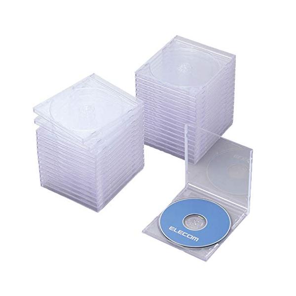 他サイト： エレコム CD/DVDプラケース/1枚収納/30パック/クリアの商品画像
