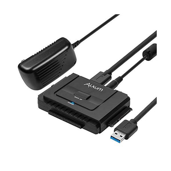 他サイト： Alxum IDE SATA 変換アダプタ 両方対応 USB-A IDE USB変換ケーブル 2.5/3.5インチHDD SSD 光学ドライブにの商品画像