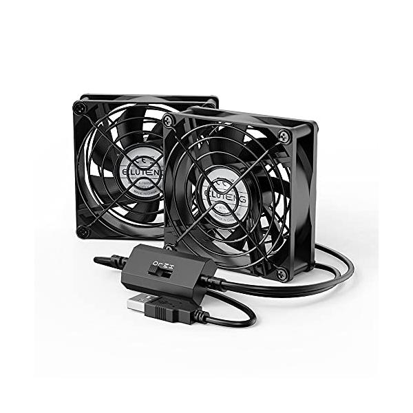 ・ 2台 ・２連のUSBファン最新の2台のファンは単一のファンと比べて、冷却効果はもっと抜群！外付けハードディスクボックス、スマートフォン、ゲーム機、パソコンなどの電子機器を冷やすために設計された冷却扇風機であり、熱がこもり、熱暴走などの問...
