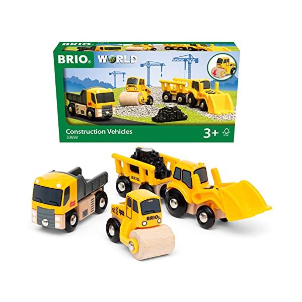 (未使用･未開封品)BRIO WORLD(ブリオワールド) 工事車両セット 対象年齢 3歳~ ( 電車 おもちゃ 木製 レール ) 33658 BRIO WORLDブリオワールド 工事車両セット 対象年齢 3歳~ 電車