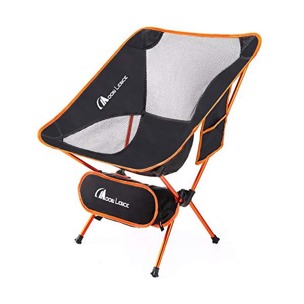 他サイト： Moon Lence アウトドアチェア キャンプ椅子 折りたたみ コンパクト 超軽量907g イス 収納バッグ付き ハイキング お釣り 登山 耐の商品画像