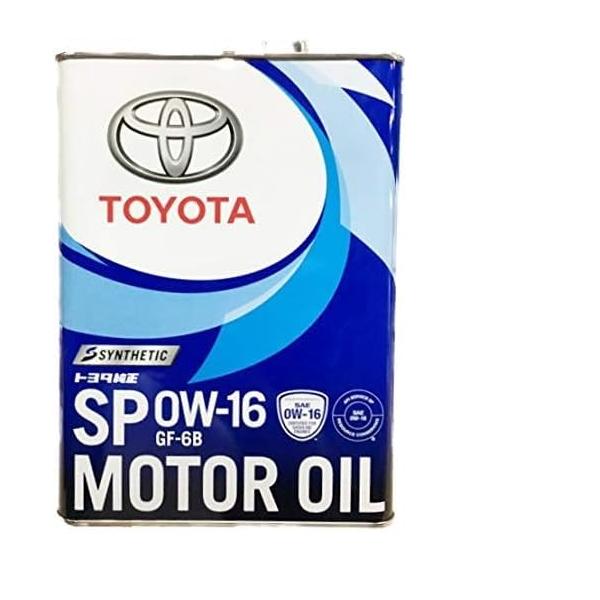 他サイト： TOYOTAトヨタ 純正モーターオイル SP 0W-16 4L 08880-14405の商品画像