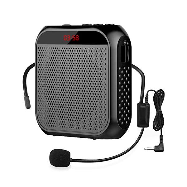 他サイト： Yi Tong ポータブル 拡声器 ハンズフリー ヘッドセット マイク 付 スピーカー 音楽再生 USB microSD 対応 イベント・講演・の商品画像