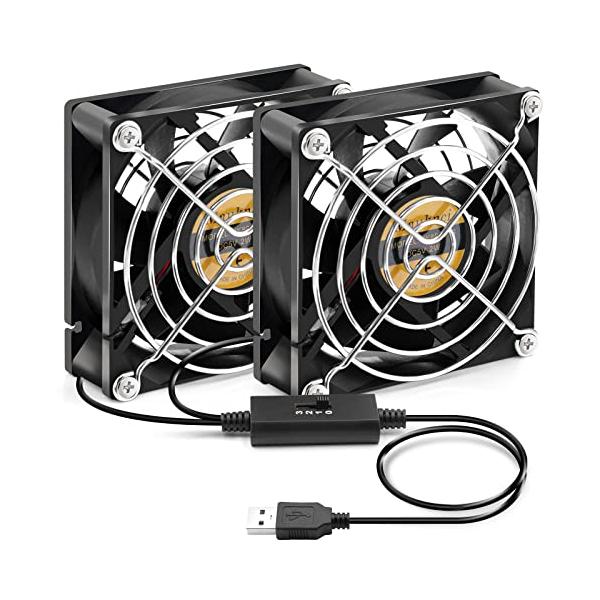 コンパクトブラック/8cm/-・静音ファン、外付けHDD/SSD、WIFIルーター、PS4ゲーム機など様々な電子機械を冷やす為のUSB ファンです。・スピードコントローラーが搭載され、三段階風量調整できるため、風量及び騒音の調整も可能になり...