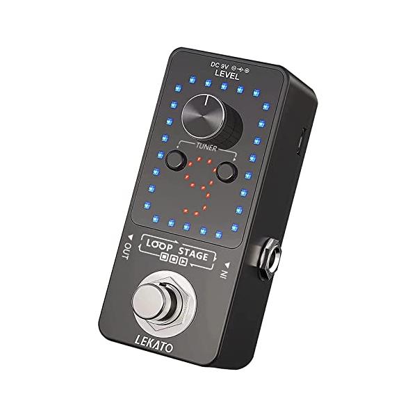 他サイト： ルーパー エフェクター ペダル 9ループ チューナー機能が付き ギターエフェクト40分無制限のオーバーレイ記録 エレキギターベース用 USBケーの商品画像