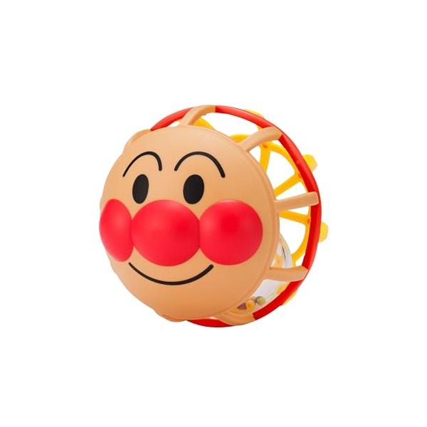 オレンジ/-/-・赤ちゃんがつかみやすい網目状のやわらかいボールです。・振るとしゃかしゃかと楽しい音が鳴ります。・中の玉は透明のビーズ入りで目で見て動きも楽しめます。