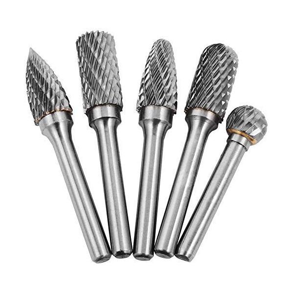 他サイト： Wolfride 超硬品質リュータービット タングステン鋼でゴリゴリ削れる超硬カッター スタンドアロン包装 6mm軸 刃径10mm 5本セットの商品画像