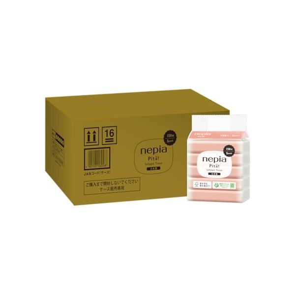 他サイト： 限定ネピア ピタ ソフトパックティシュ 300枚150組×20個5個×4パックコンパクトケース品FSCの商品画像