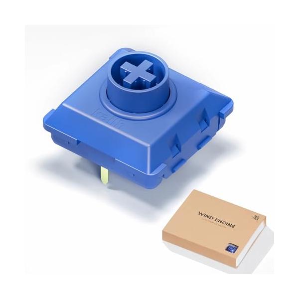 Kailh カスタマイズ ロープロファイルキースイッチ青色（20個入り