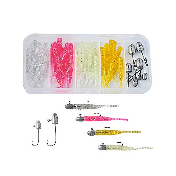 DUKES アジング メバリング 1g 2g セット ジグヘッド ワームセット1g2g