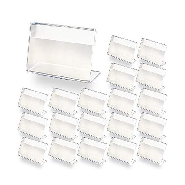 クリア/-/-・パッケージ個数:1・コンビニやスーパーなどの店舗において、商品の販売を促進するためによく使用される、L字型のPOPスタンドです。横からスライドして入れる仕様となっています。・商品の側において商品名・値段等の表示に使用したり、...