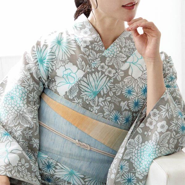 源氏物語 浴衣 反物 綿紅梅｜高級浴衣 本染め 大人向け 30代 40代 50代のおしゃれな着こなしに yk286016