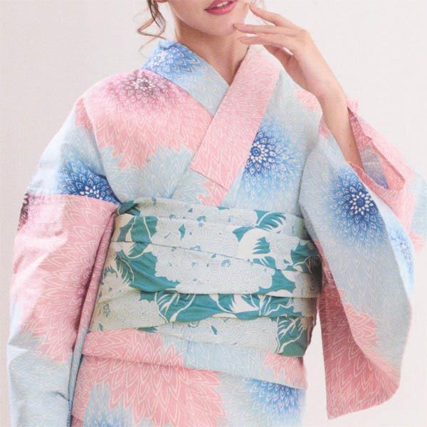 源氏物語 レディース 浴衣 女性用 ゆかた 反物 未仕立て 275016 : みけ 