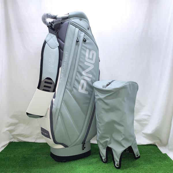 訳あり 未使用 ピン CB-P221 ソフトPU カートキャディバッグ 2022年