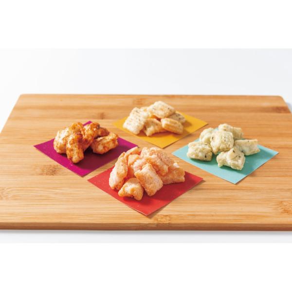 京都亀岡で保津川あられ本舗が昔ながらの製法で作る、お米の香りがする「ほんもの」のあられ。きめが細かく、粘りのある食感が特徴の佐賀県産ヒヨクモチを使用して、健康や美容に良いとされる米油で１つ１つ丁寧に揚げ、香り豊かな４種のフレーバーに仕上げま...