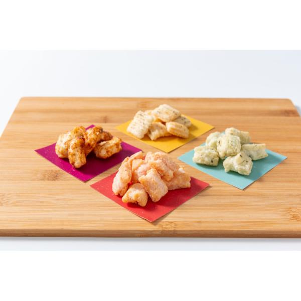 京都亀岡で保津川あられ本舗が昔ながらの製法で作る、お米の香りがする「ほんもの」のあられ。きめが細かく、粘りのある食感が特徴の佐賀県産ヒヨクモチを使用して、健康や美容に良いとされる米油で１つ１つ丁寧に揚げ、香り豊かな４種のフレーバーに仕上げま...